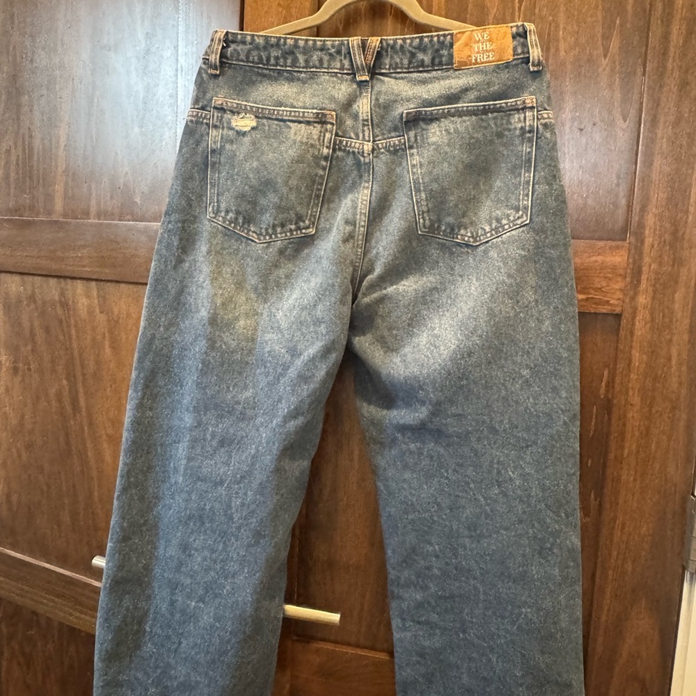 Free People Blue Boyfriend Jeans